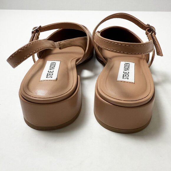 New in Box Steve Madden Christyy Tan Slingback Block Heel Pumps Women’s Size 8.5 - Picture 4 of 8